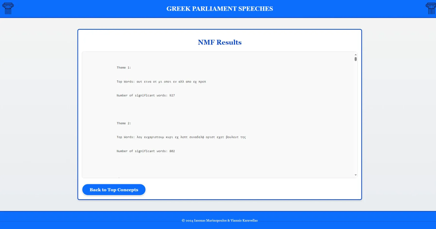 NMF topic modeling concepts